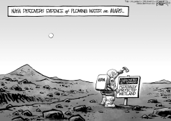 WATER ON MARS by Nate Beeler