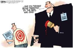 SECRET SERVICE TARGET  by Rick McKee