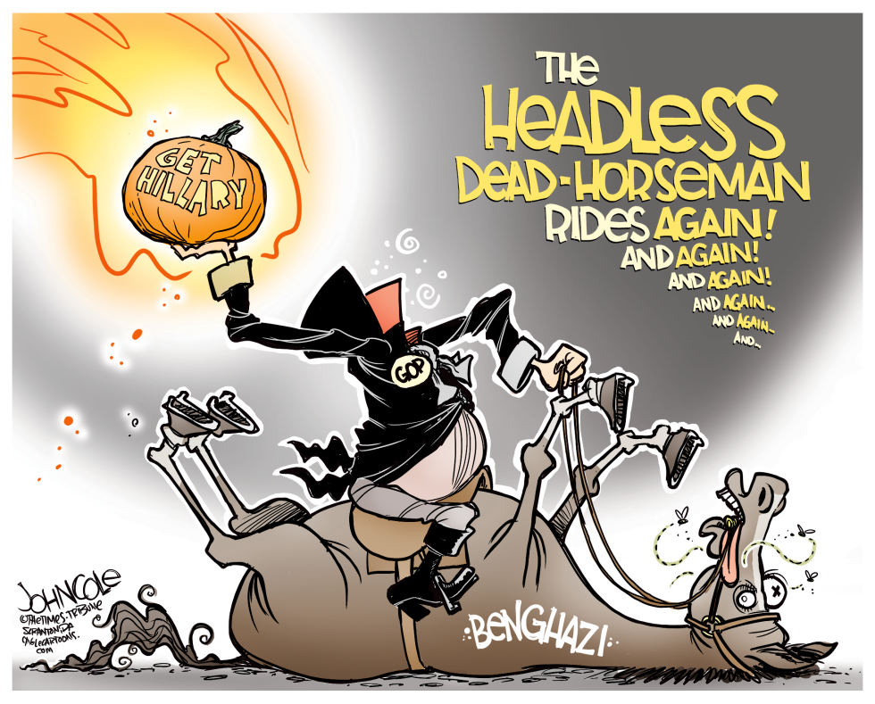  BENGHAZI HEADLESS DEAD-HORSEMAN by John Cole