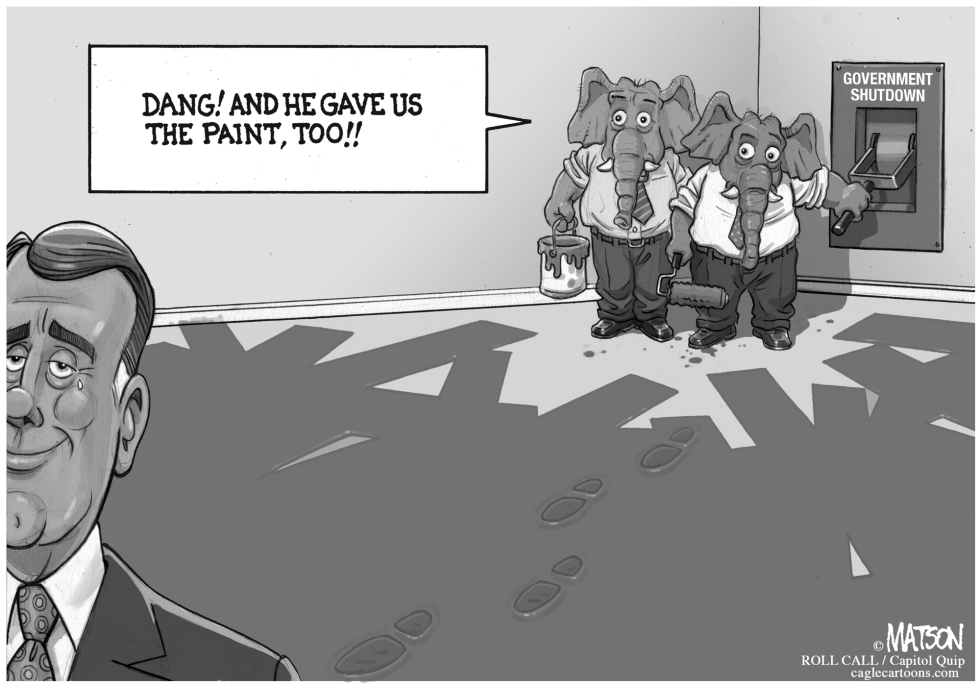 Speaker Boehner Leaves House Republicans Painted in a Corner