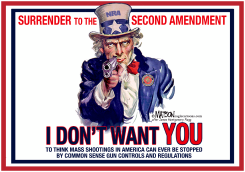 NRA SAM DOESN'T WANT YOU TO THINK YOU CAN STOP MASS SHOOTINGS by R.J. Matson