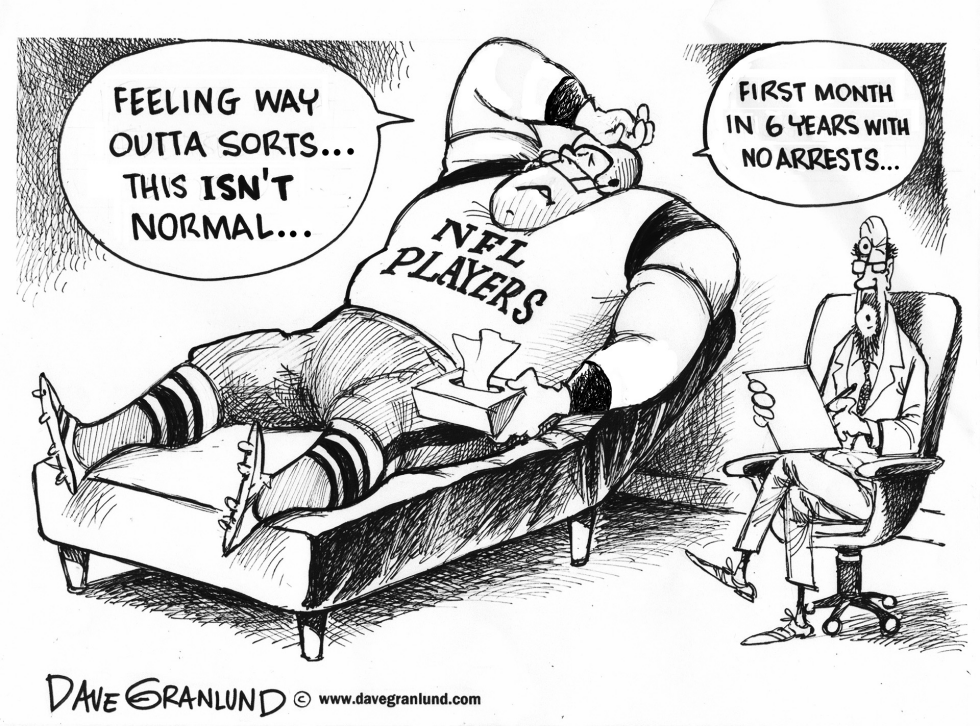  NFL NO ARRESTS by Dave Granlund