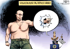 PUñETAZO DE PUTIN /  by Nate Beeler