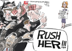 GUN RUSH  by Pat Bagley