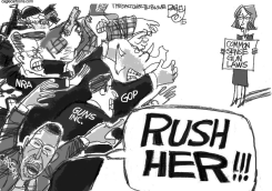 GUN RUSH by Pat Bagley