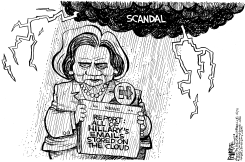 HILLARY CLOUD by Rick McKee