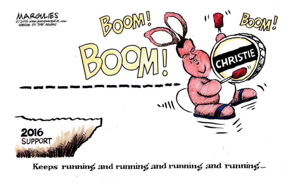Christie still running for president