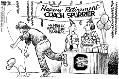 STEVE SPURRIER RESIGNS by Rick McKee