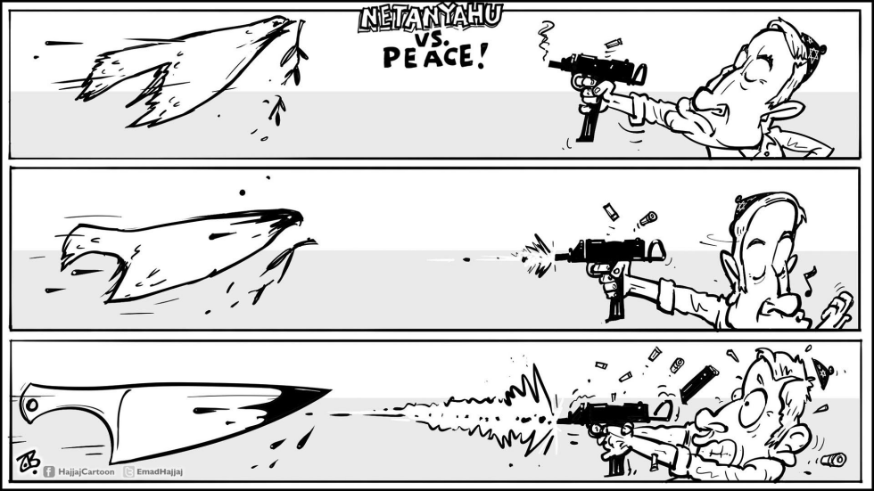 Netanyahu Vs Peace BW