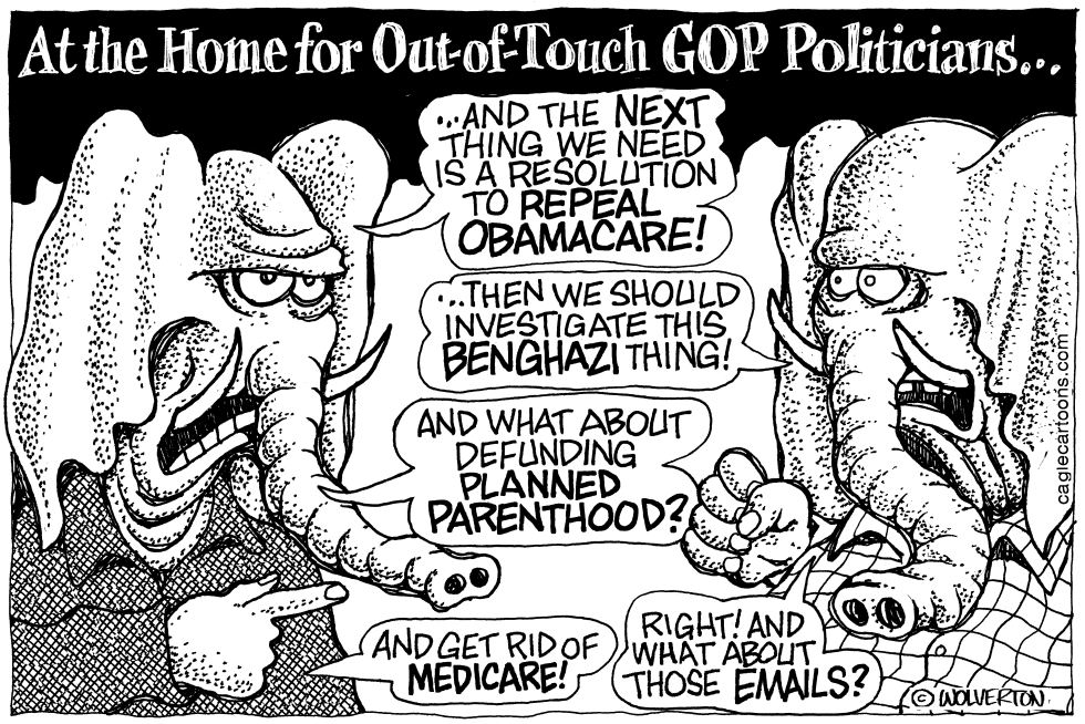 Out-of-touch Senile GOP