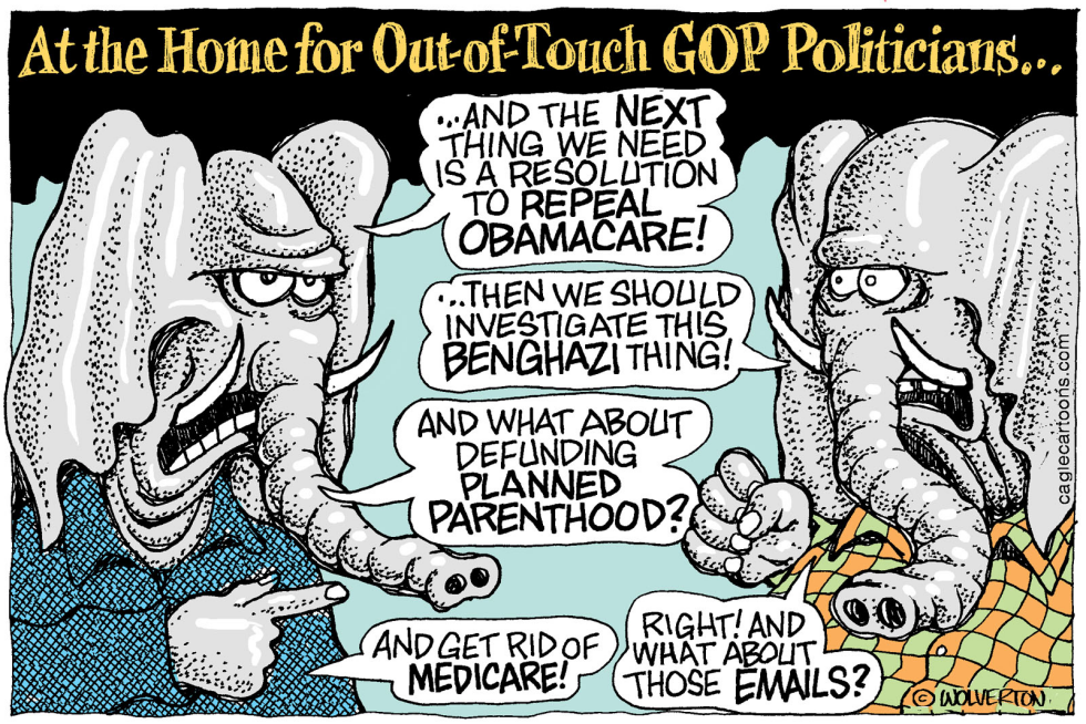 Out-of-touch Senile GOP COLOR