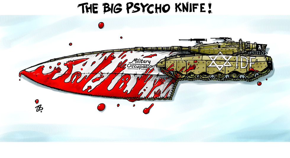  THE BIG PSYCHO KNIFE  by Emad Hajjaj