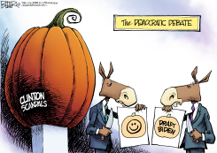 DEMOCRATIC DEBATE  by Nate Beeler