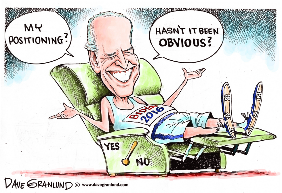  BIDEN AND 2016 RUN by Dave Granlund