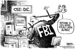 OBAMA AND FBI by Rick McKee