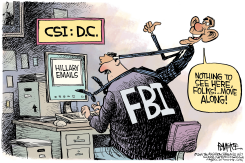 OBAMA AND FBI  by Rick McKee