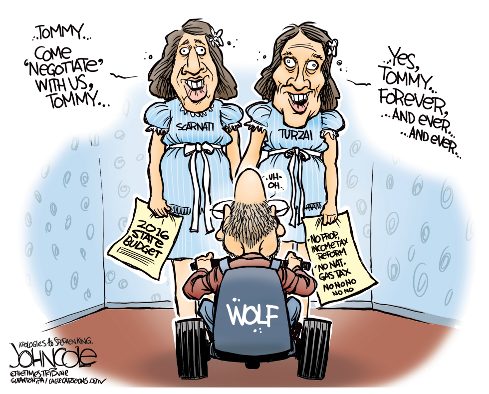 COLETOON -- PA Budget Shining COLOR