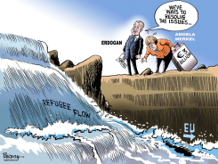ANGELA MERKEL IN TURKEY  by Paresh Nath