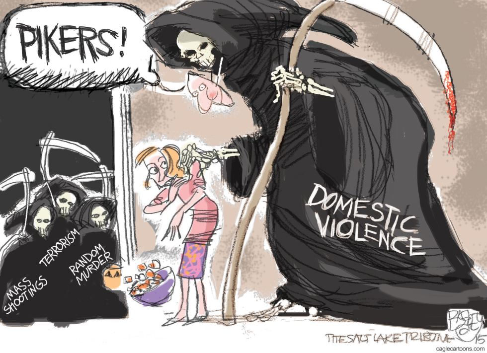  TERROR AT HOME by Pat Bagley