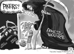 TERROR AT HOME  by Pat Bagley