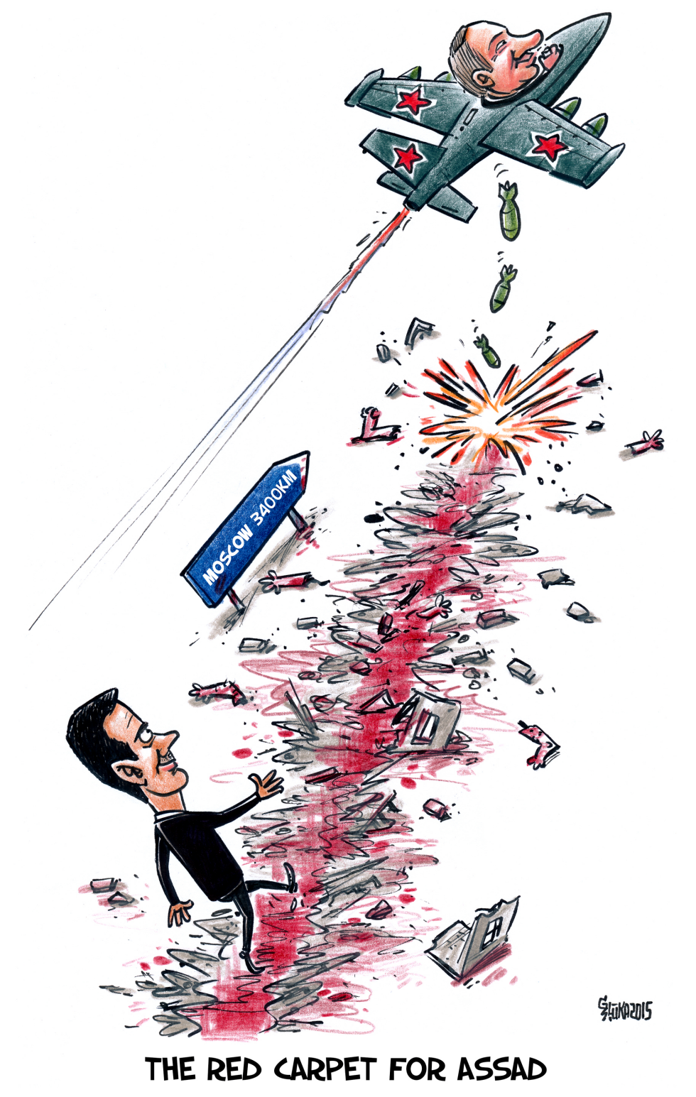 The red carpet for Assad