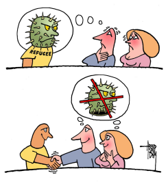 REFUGEES AND PREJUDICE by Arend Van Dam