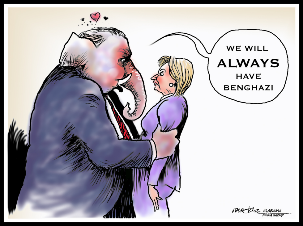 GOP, Hillary and Benghazi A love story