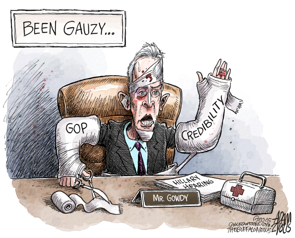  BENGHAZI HEARINGS by Adam Zyglis