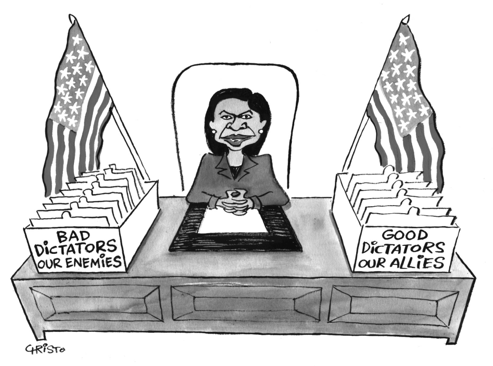Condi in the Office - GRAYSCALE