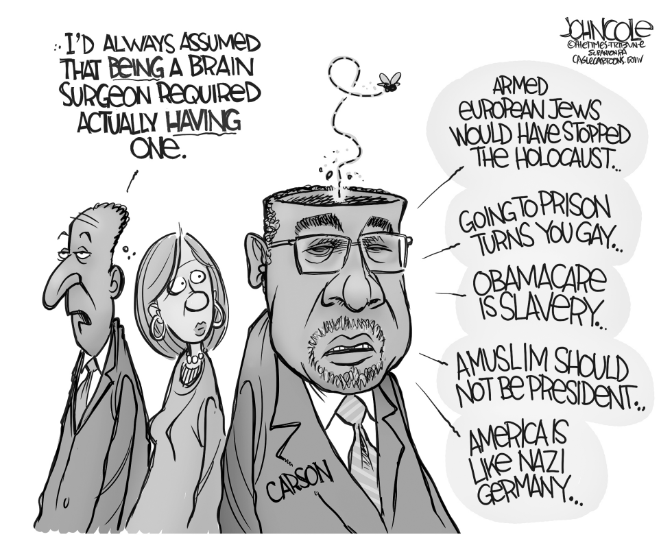 Ben Carson's brain BW