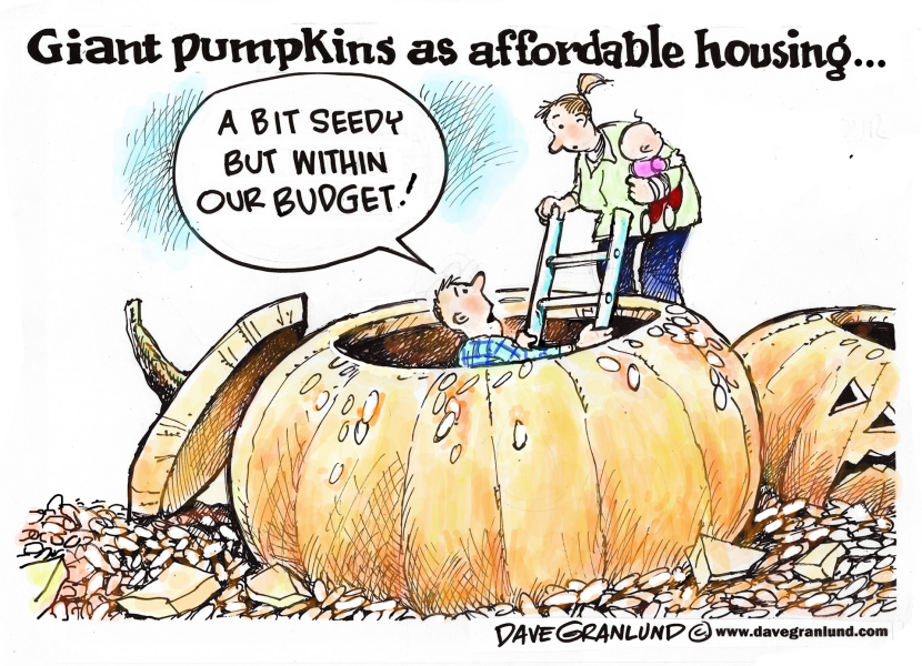 Giant pumpkins and housing
