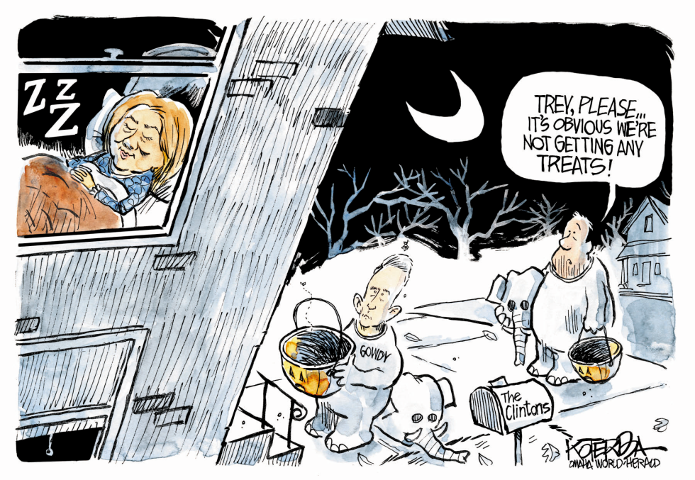  NO TREATS FROM HILLARY by Jeff Koterba