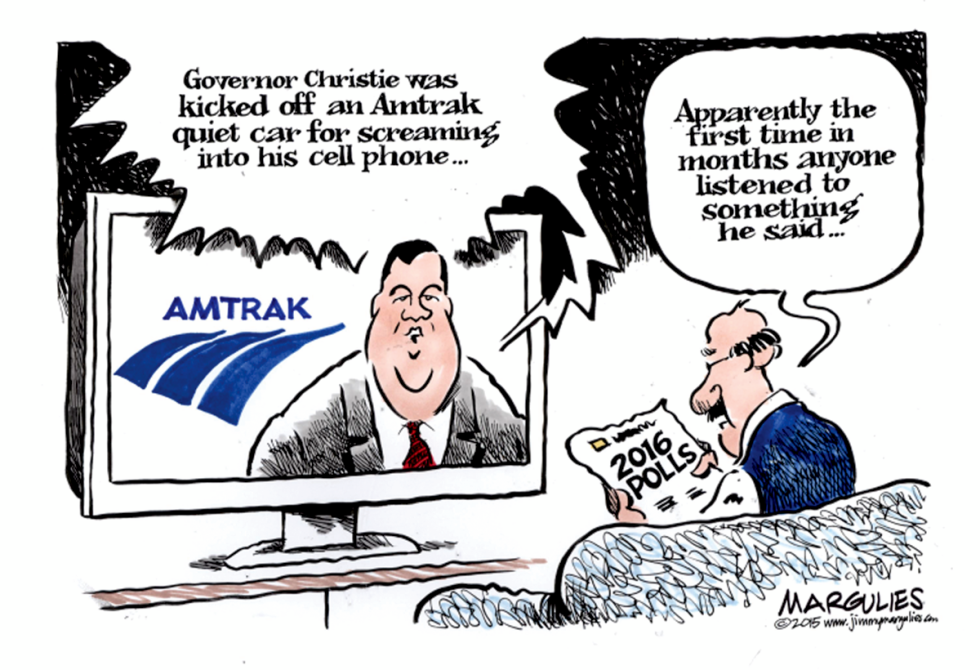 Christie kicked off Amtrak quiet car color