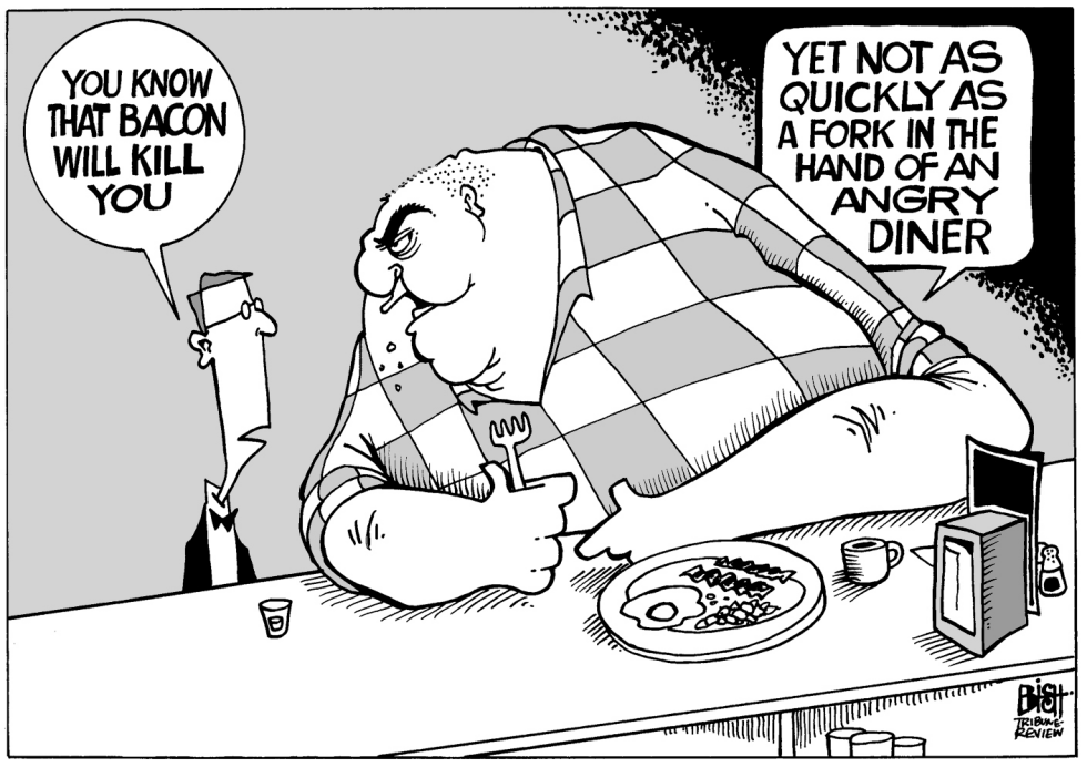 BACON IS BAD FOR YOU, B/W
