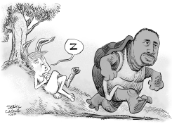 BEN CARSON PULLS AHEAD OF DONALD TRUMP by Daryl Cagle