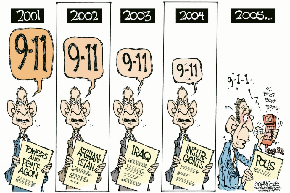 Bush dials 911