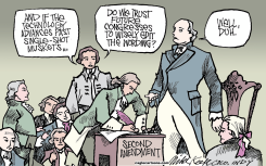 EDITING THE SECOND AMENDMENT  by Mike Keefe