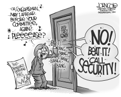 CLINTON AND GOWDY BW by John Cole