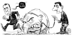 PAUL RYAN AND JOHN BOEHNER by Daryl Cagle