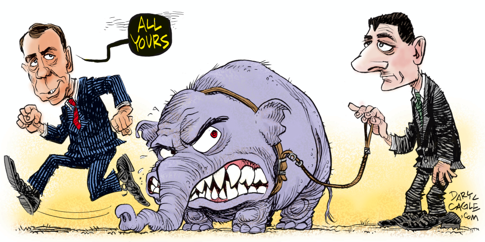  PAUL RYAN AND JOHN BOEHNER by Daryl Cagle