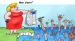 NEXT PLEASE by Emad Hajjaj