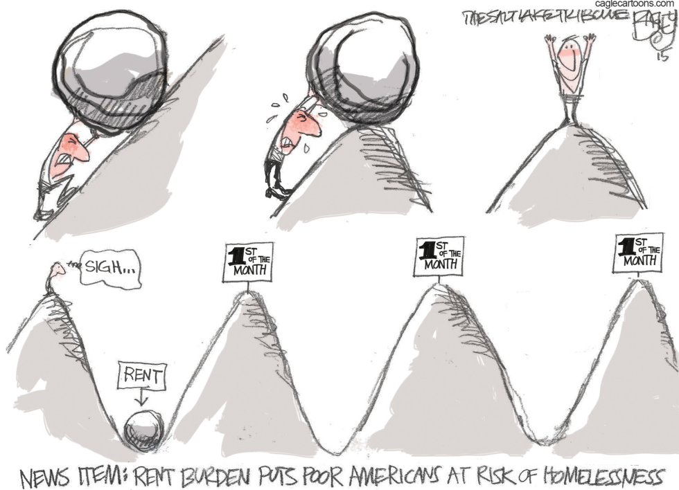  RENT TOO DAMN HIGH  by Pat Bagley