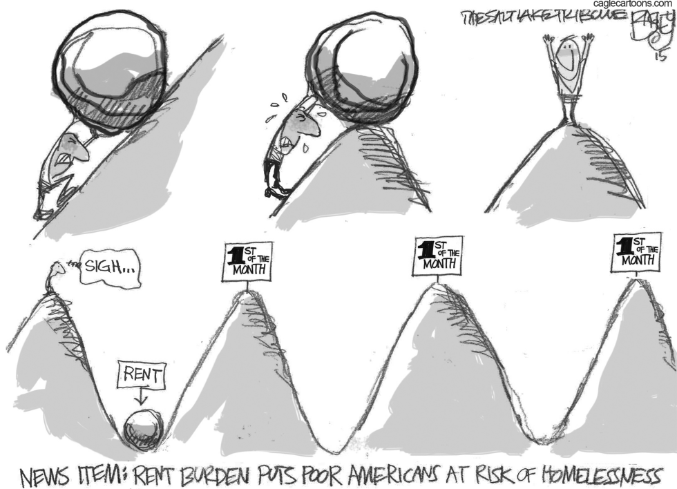  RENT TOO DAMN HIGH  by Pat Bagley