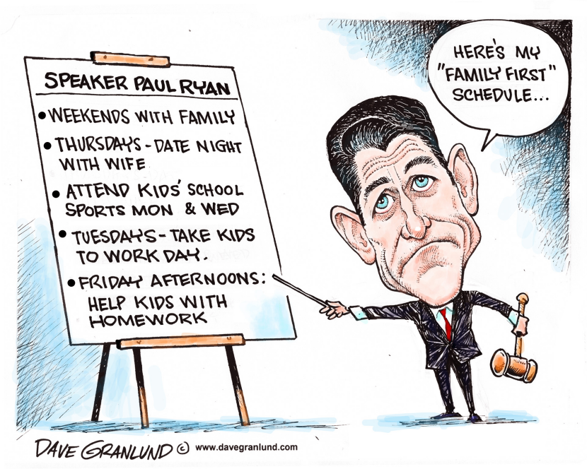 Speaker Ryan family first