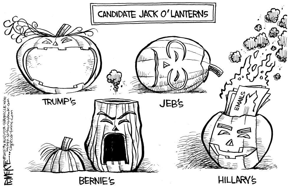 Candidate Jack o' Lanterns