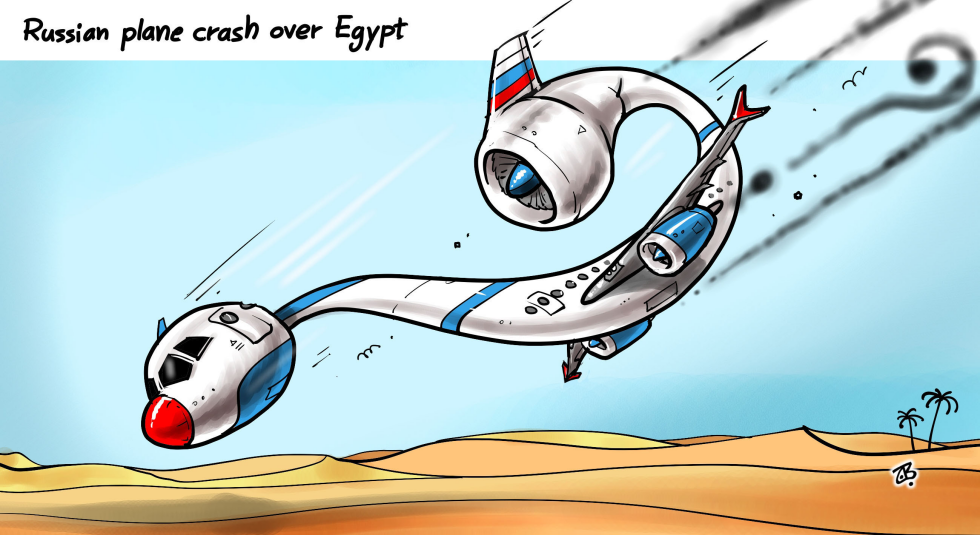  RUSSIAN PLANE CRASH by Emad Hajjaj