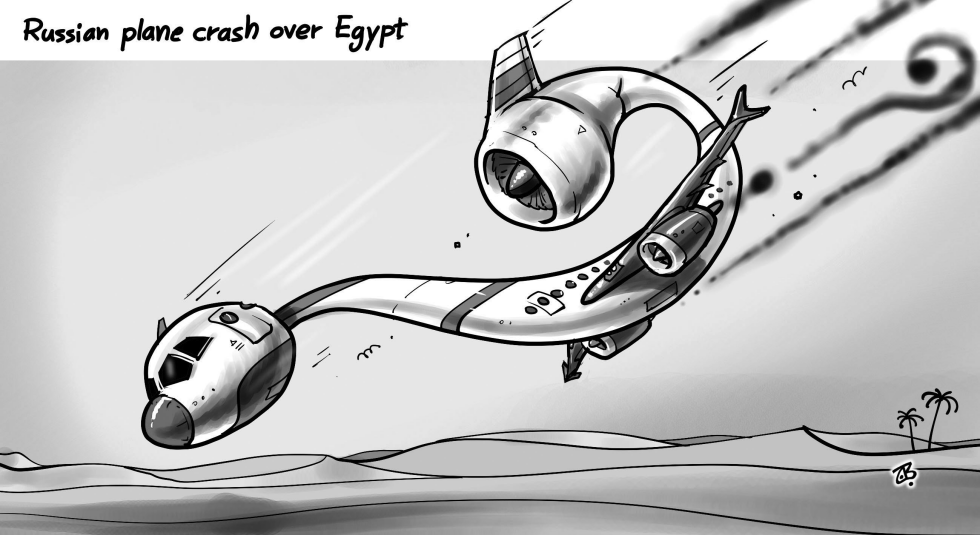 Russian Plane BW