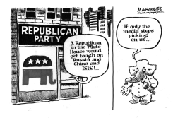 REPUBLICAN PRESIDENTIAL CANDIDATES AND THE MEDIA by Jimmy Margulies