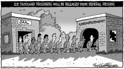 PRISONER RELEASE by Bob Englehart
