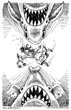 SUPREME COURT BATTLE by Sandy Huffaker